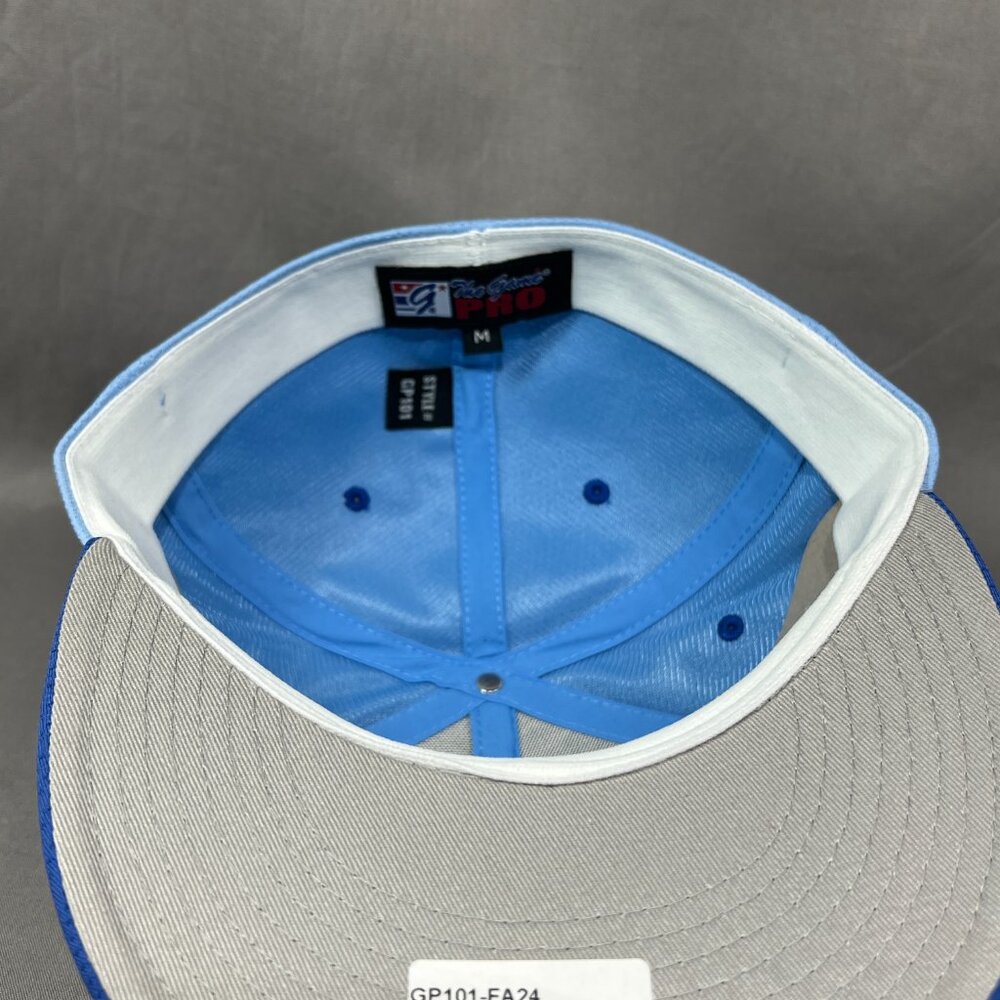 Land Sharks Travel Baseball The Game Pro Flex Fit M Hat Cap Blue Stretch Mens - Picture 13 of 14